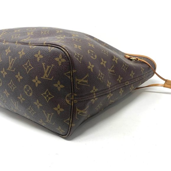 AUTH LOUIS VUITTON MONOGRAM NEVERFULL MM TOTE BAG - Picture 12 of 16